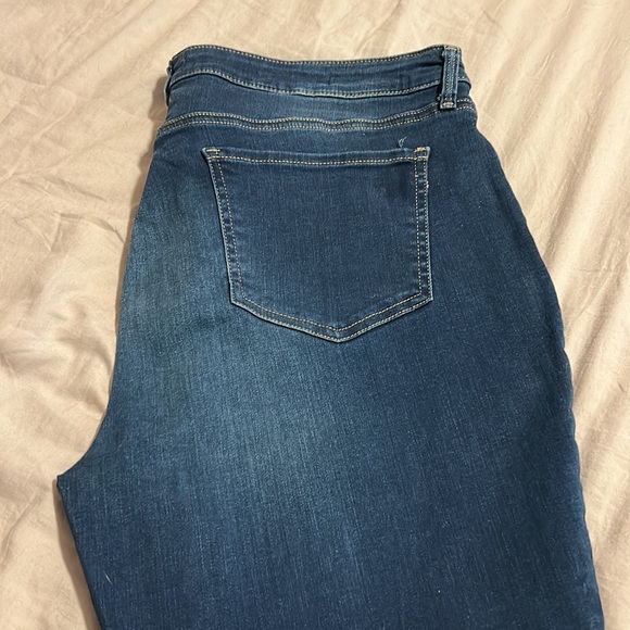 NYDJ Ami Skinny Jeans, deep blue wash, size 14 - Picture 5 of 5